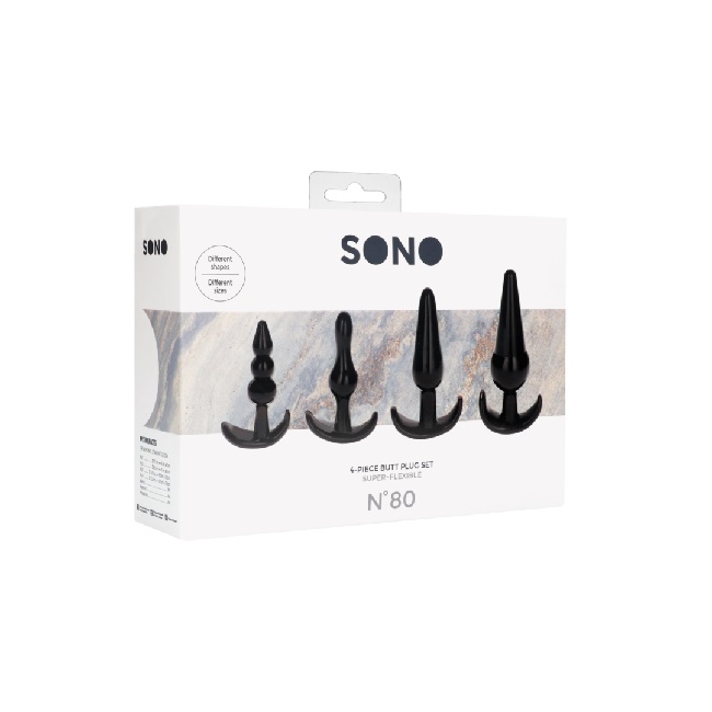 SONO No. 80  4-Piece Butt Plug Set